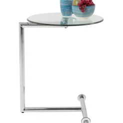 KARE Design Table d´appoint Easy Living transparente Ø46cm><noscript><img width=