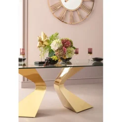 KARE Design Table Gloria Gold 200x100cm><noscript><img width=