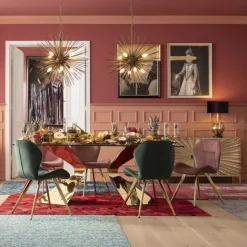 KARE Design Table Gloria Gold 200x100cm><noscript><img width=