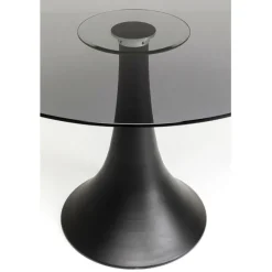KARE Design Table Grande Possibilita verre fumé Ø110cm><noscript><img width=
