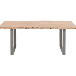 KARE Design Table Harmony acier brut 160x80cm> Meubles