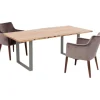 KARE Design Table Harmony acier brut 200x100cm> Meubles