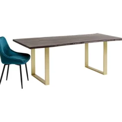 KARE Design Table Harmony foncé acier brut 200x100> Meubles