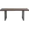 KARE Design Table Harmony foncé acier brut 160x80> Meubles
