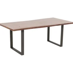 KARE Design Table Harmony foncé acier brut 180x90> Meubles