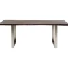 KARE Design Table Harmony foncé-chromé 160x80cm> Meubles