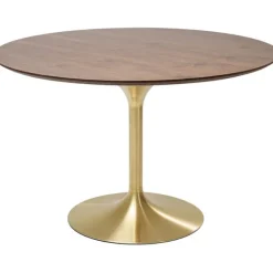 KARE Design Table Invitation noyer-laiton Ø120cm> Meubles