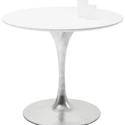 KARE Design Table Invitation Set blanc zinc Ø90cm> Meubles