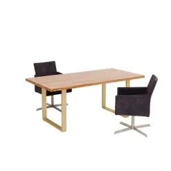 KARE Design Table Jackie chêne-laiton 160x80><noscript><img width=