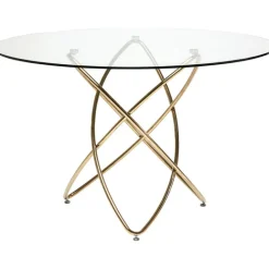 KARE Design Table Molekular dorée Ø120cm> Meubles