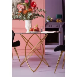 KARE Design Table Molekular dorée Ø120cm><noscript><img width=