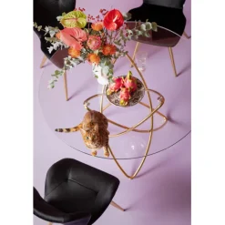 KARE Design Table Molekular dorée Ø120cm><noscript><img width=