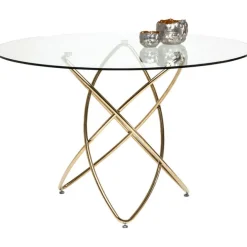 KARE Design Table Molekular dorée Ø120cm><noscript><img width=
