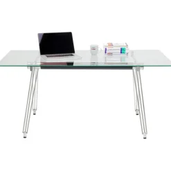 KARE Design Table Officia verre trempé 160x80> Meubles