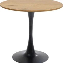 KARE Design Table Schickeria chêne - noir Ø80cm> Meubles