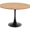 KARE Design Table Schickeria chêne - noir Ø110cm> Meubles