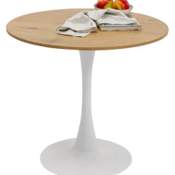 KARE Design Table Schickeria chêne blanc Ø80cm><noscript><img width=