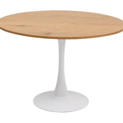 KARE Design Table Schickeria chêne blanc Ø110cm> Meubles