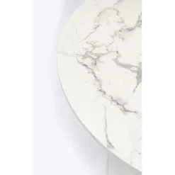 KARE Design Table Schickeria marbre blanc Ø80cm><noscript><img width=