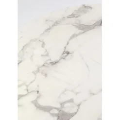 KARE Design Table Schickeria marbre blanc Ø80cm><noscript><img width=