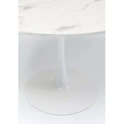 KARE Design Table Schickeria marbre blanc Ø80cm><noscript><img width=