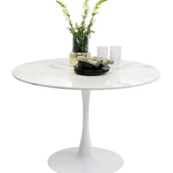 KARE Design Table Schickeria marbre blanc Ø110cm><noscript><img width=