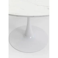 KARE Design Table Schickeria marbre blanc Ø110cm><noscript><img width=