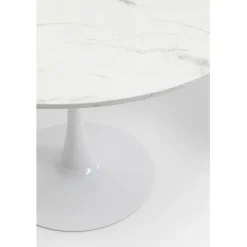 KARE Design Table Schickeria marbre blanc Ø110cm><noscript><img width=