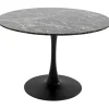 KARE Design Table Schickeria marbre noir Ø110cm> Meubles