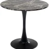 KARE Design Table Schickeria marbre noir Ø80cm> Meubles