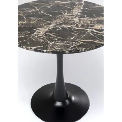 KARE Design Table Schickeria marbre noir Ø80cm><noscript><img width=