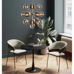 KARE Design Table Schickeria noir Ø80> Meubles