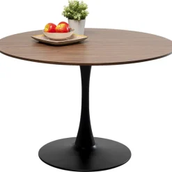 KARE Design Table Schickeria noyer noir Ø110cm><noscript><img width=