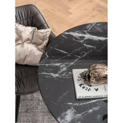 KARE Design Table Solo Marble noir Ø110><noscript><img width=