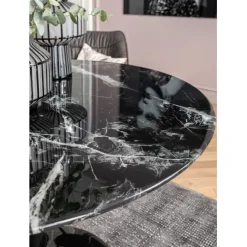 KARE Design Table Solo Marble noir Ø110><noscript><img width=