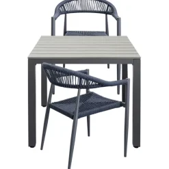 KARE Design Table Sorrento gris 80x80cm><noscript><img width=