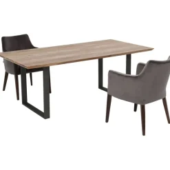 KARE Design Table Symphony acier brut 180x90> Meubles