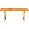 KARE Design Table Symphony chêne laiton 160x80> Meubles