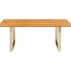 KARE Design Table Symphony chêne laiton 160x80> Meubles