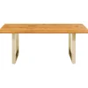 KARE Design Table Symphony chêne laiton 200x100> Meubles