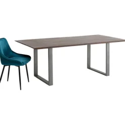 KARE Design Table Symphony foncé acier brut 180x90> Meubles