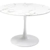 KARE Design Table Veneto marbre blanc Ø110cm> Meubles