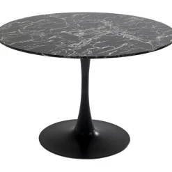 KARE Design Table Veneto marbre noir Ø110cm> Meubles