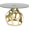 KARE Design Table Volcano doré Ø120cm> Meubles