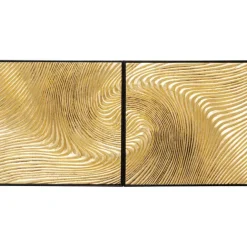 KARE Design Tableau décoratif Wave doré (2/Set)> Accessoires