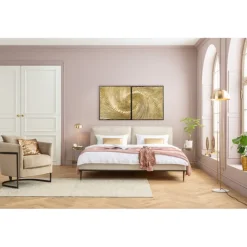 KARE Design Tableau décoratif Wave doré (2/Set)> Accessoires