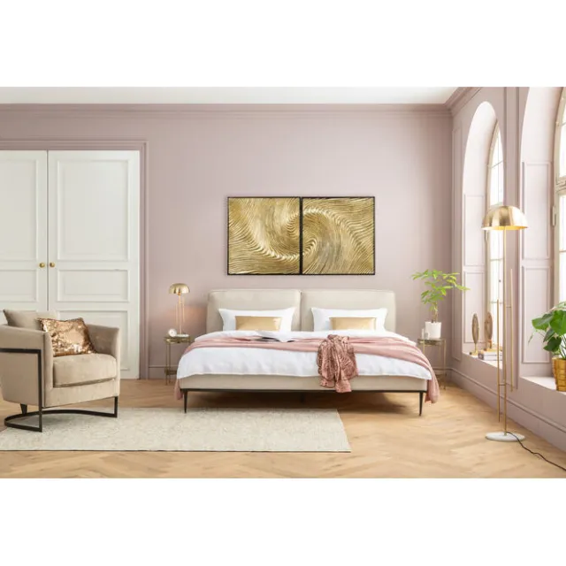 KARE Design Tableau décoratif Wave doré (2/Set)> Accessoires