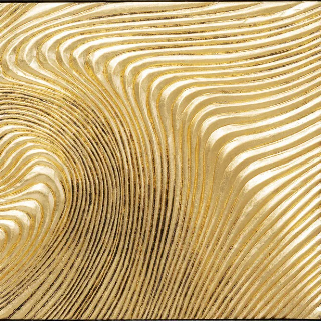 KARE Design Tableau décoratif Wave doré (2/Set)> Accessoires