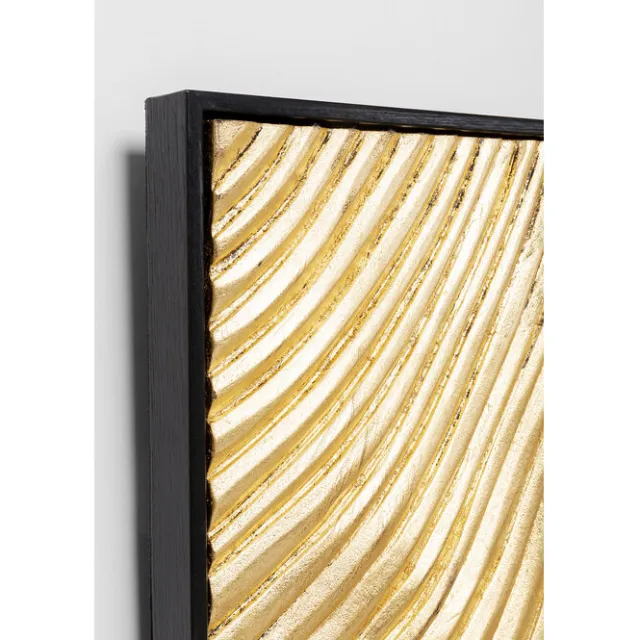 KARE Design Tableau décoratif Wave doré (2/Set)> Accessoires