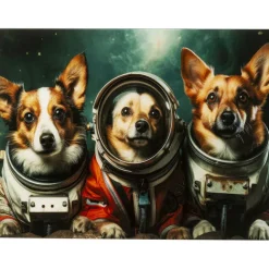 KARE Design Tableau en verre Astronauts Dogs 80x60cm> Accessoires